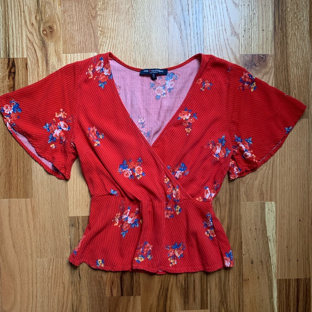 One Clothing Peplum Top